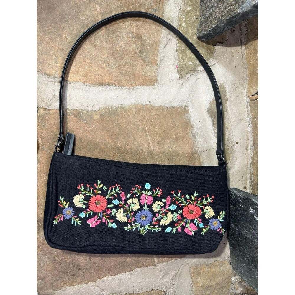 Black Beaded Embroidered With A E 4 Ed